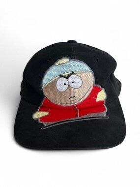 Vintage South Park Cartman Big Logo Snapback Hat 90s Embroidered OSFA Small